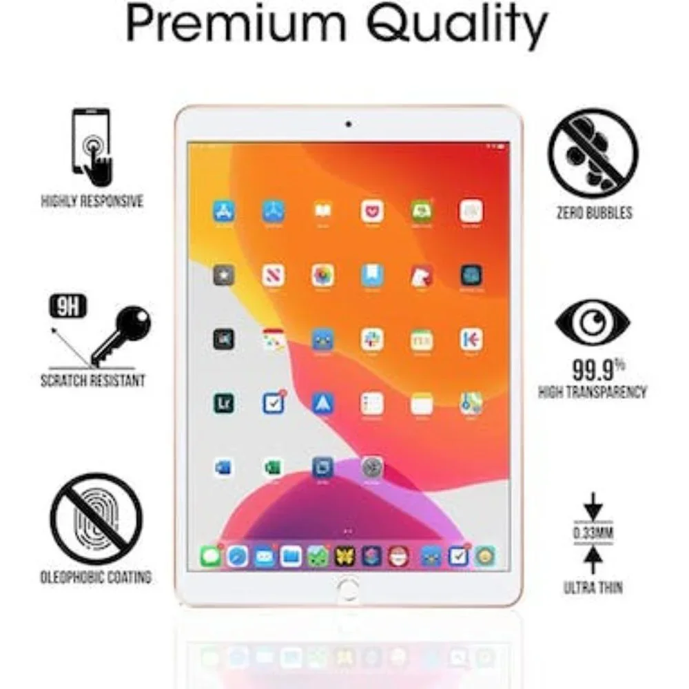 amFilm Screen Protector for iPad 7/ iPad Air 3 (2 Pack)